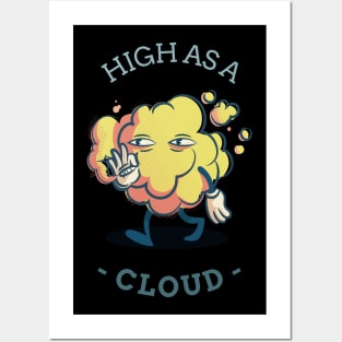 high as a cloud Posters and Art